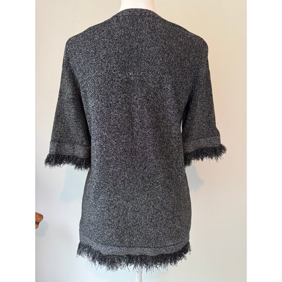 Ann Taylor Frayed Short Sleeve Sweater Size XS - Picture 4 of 8